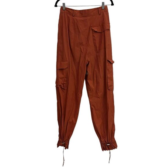 Drae Rusty Orange Parachute Relax Minimalist Jogger Pant with Pockets Med - Picture 5 of 9